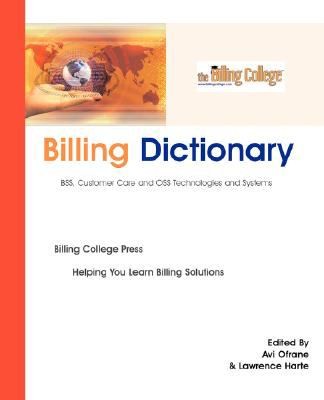 Cover for Billing Dictionary BSS Customer Care OSS Technologies and Systems
