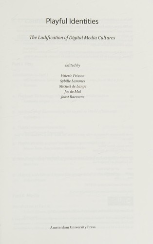 Cover for Playful Identities