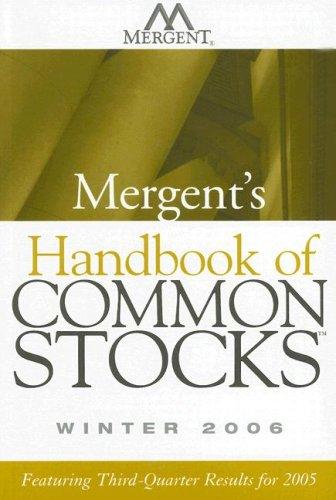 Cover for Mergent's Handbook of Common Stocks Winter 2006