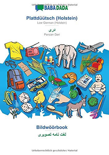 Cover for BABADADA, Plattdüütsch  - Persian Dari , Bildwöörbook - visual dictionary