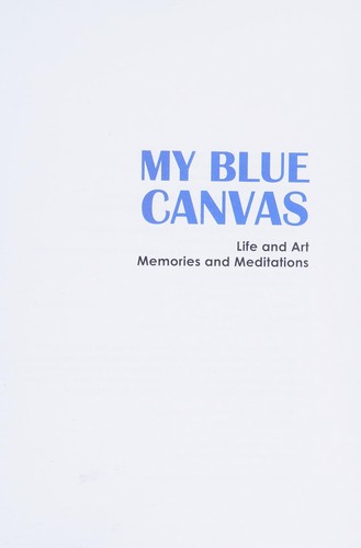 Cover for My blue canvas