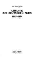 Cover for Chronik des deutschen Films, 1895-1994