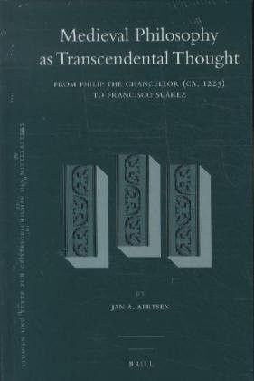 Cover for Medieval philosophy as transcendental thought