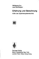 Cover for Erfahrung und Berechnung