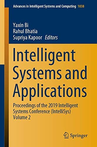Cover for Intelligent Systems and Applications