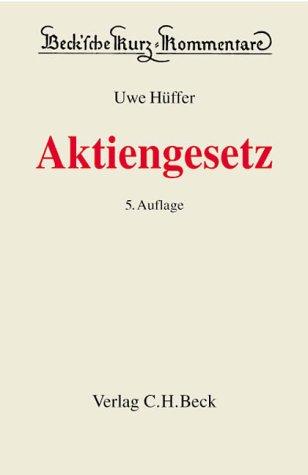 Cover for Aktiengesetz