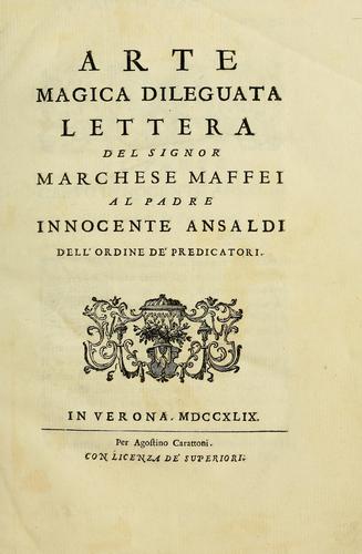 Cover for Arte magica dileguata