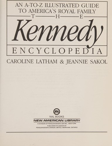 Cover for Kennedy Encyclopedia