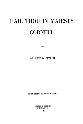 Cover for Hail thou in majesty, Cornell