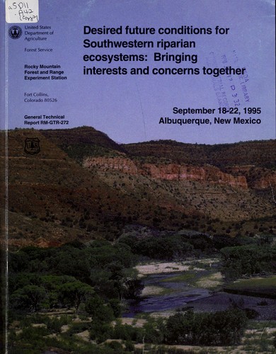 Cover for Desired future conditions for southwestern riparian ecosystems