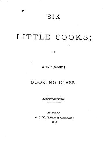 Cover for Six little cooks.