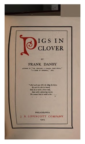 Cover for Pigs in clover