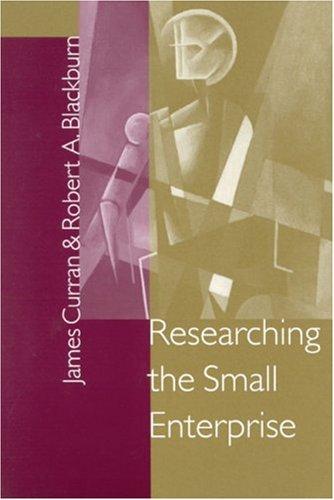 Cover for Researching the small enterprise