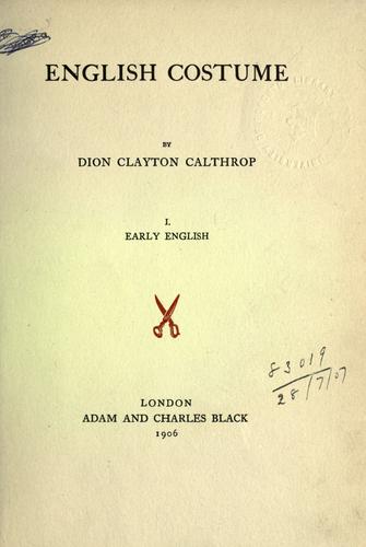 Cover for English costume