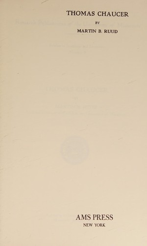 Cover for Thomas Chaucer.