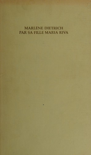 Cover for MARLENE DIETRICH