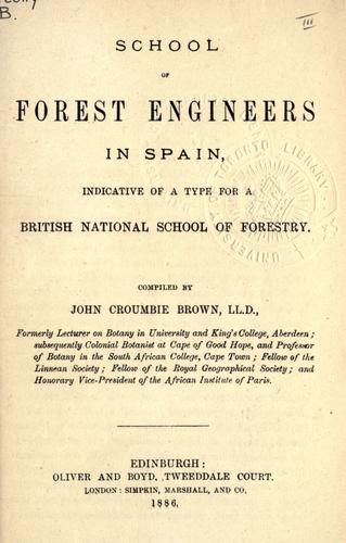 Cover for School of forest engineers in Spain
