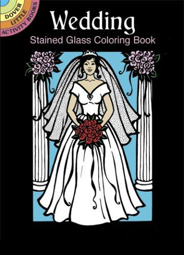 Cover for Wedding Stained Glass Coloring Book