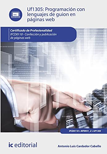 Cover for Programación con lenguajes de guion en páginas web. IFCD0110 - Confección y publicación de páginas web