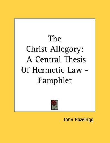 Cover for The Christ Allegory