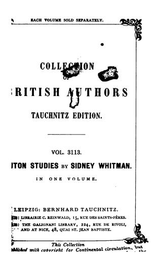 Cover for Teuton studies