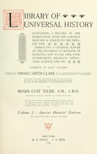 Cover for Library of universal history