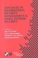 Cover for Advances in Information Security Management and Small Systems Security (IFIP International Federation for Information Processing)