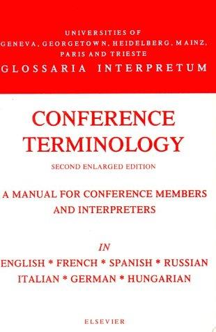 Cover for Conference Terminology (Glossaria Interpretum)