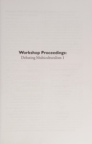 Cover for Workshop proceedings