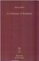 Cover for A grammar of Kambera