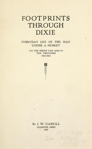 Cover for Footprints through Dixie