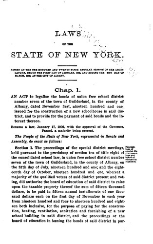 Cover for Laws of the State of New York