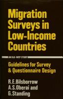 Cover for Migration surveys in low income countries