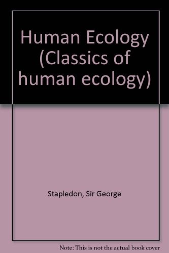 Cover for Human ecology