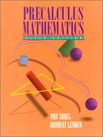 Cover for Precalculus Mathematics, Fifth Edition