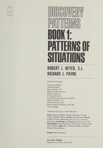 Cover for Discovery patterns