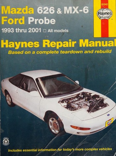 Cover for Mazda 626 and MX-6 Ford Probe automotive repair manual