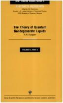 Cover for Theory of Quantum Nondegenerate Liquids (Soviet Scientific Reviews Section a: Physics Reviews)