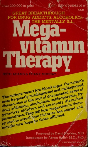Cover for Megavitamin therapy