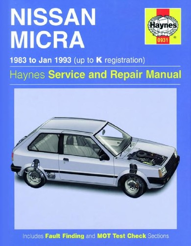 Cover for Nissan Micra Owner's Workshop Manual