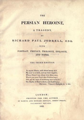 Cover for The Persian heroine
