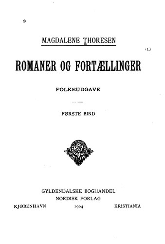 Cover for Romaner og fortaellinger