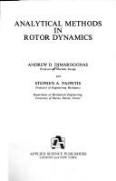 Cover for Analytical Methods in Rotor Dynamics