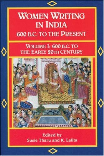 Cover for Women Writing in India: 600 B.C. to the Present 