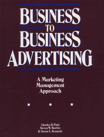 Cover for Business-to-business advertising