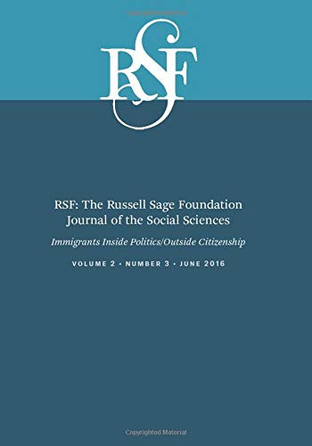 Cover for RSF : The Russell Sage Foundation Journal of the Social Sciences