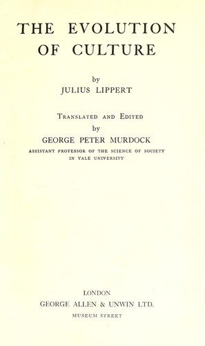 Cover for The evolution of culture