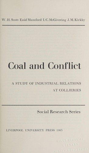 Cover for Coal and conflict