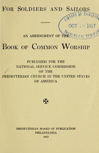 Cover for For soldiers and sailors