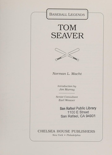 Cover for Tom Seaver